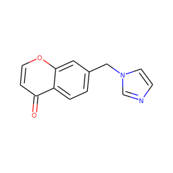 O=c1ccoc2cc(Cn3ccnc3)ccc12 ZINC000013861991