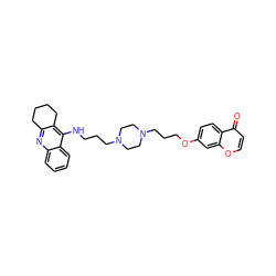 O=c1ccoc2cc(OCCCN3CCN(CCCNc4c5c(nc6ccccc46)CCCC5)CC3)ccc12 ZINC000096285550