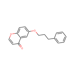 O=c1ccoc2ccc(OCCCc3ccccc3)cc12 ZINC000073198753