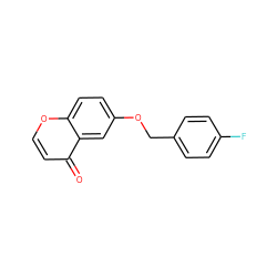 O=c1ccoc2ccc(OCc3ccc(F)cc3)cc12 ZINC000073198096