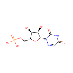 O=c1cnn([C@@H]2O[C@H](COP(=O)(O)O)[C@@H](O)[C@H]2O)c(=O)[nH]1 ZINC000012503861