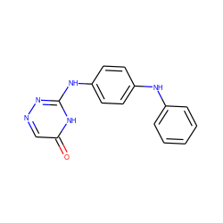 O=c1cnnc(Nc2ccc(Nc3ccccc3)cc2)[nH]1 ZINC000012514321