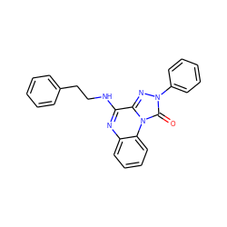 O=c1n(-c2ccccc2)nc2c(NCCc3ccccc3)nc3ccccc3n12 ZINC000013672084