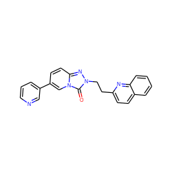 O=c1n(CCc2ccc3ccccc3n2)nc2ccc(-c3cccnc3)cn12 ZINC000147812374