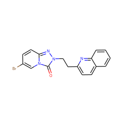 O=c1n(CCc2ccc3ccccc3n2)nc2ccc(Br)cn12 ZINC000147777763