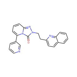 O=c1n(CCc2ccc3ccccc3n2)nc2cccc(-c3cccnc3)n12 ZINC000148083542