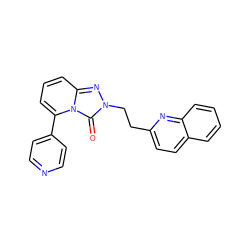 O=c1n(CCc2ccc3ccccc3n2)nc2cccc(-c3ccncc3)n12 ZINC000148107860