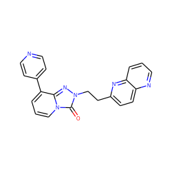 O=c1n(CCc2ccc3ncccc3n2)nc2c(-c3ccncc3)cccn12 ZINC000148083990