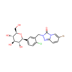 O=c1n(Cc2cc([C@@H]3O[C@H](CO)[C@@H](O)[C@H](O)[C@H]3O)ccc2Cl)nc2ccc(Br)cn12 ZINC000096175389