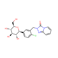 O=c1n(Cc2cc([C@@H]3O[C@H](CO)[C@@H](O)[C@H](O)[C@H]3O)ccc2Cl)nc2ccccn12 ZINC000096175380