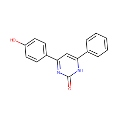 O=c1nc(-c2ccc(O)cc2)cc(-c2ccccc2)[nH]1 ZINC000033848035