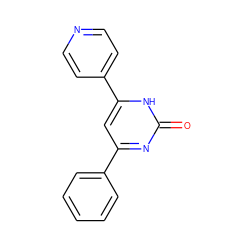 O=c1nc(-c2ccccc2)cc(-c2ccncc2)[nH]1 ZINC000063539419