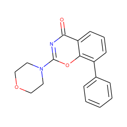 O=c1nc(N2CCOCC2)oc2c(-c3ccccc3)cccc12 ZINC000028713160