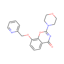 O=c1nc(N2CCOCC2)oc2c(OCc3ccccn3)cccc12 ZINC000095563272