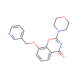 O=c1nc(N2CCOCC2)oc2c(OCc3cccnc3)cccc12 ZINC000064453647