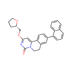 O=c1nc(OC[C@@H]2CCCO2)cc2n1CCc1cc(-c3cccc4ccccc34)ccc1-2 ZINC000209711069