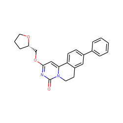 O=c1nc(OC[C@@H]2CCCO2)cc2n1CCc1cc(-c3ccccc3)ccc1-2 ZINC000209698714