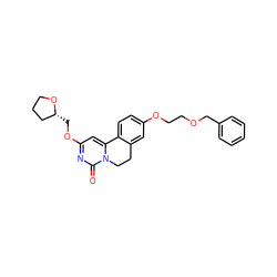 O=c1nc(OC[C@@H]2CCCO2)cc2n1CCc1cc(OCCOCc3ccccc3)ccc1-2 ZINC000209698096