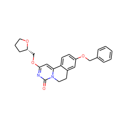 O=c1nc(OC[C@@H]2CCCO2)cc2n1CCc1cc(OCc3ccccc3)ccc1-2 ZINC000209697483