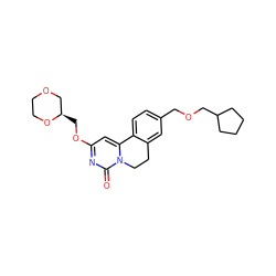 O=c1nc(OC[C@@H]2COCCO2)cc2n1CCc1cc(COCC3CCCC3)ccc1-2 ZINC000143045801