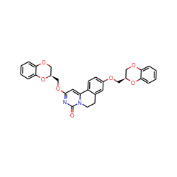 O=c1nc(OC[C@@H]2COc3ccccc3O2)cc2n1CCc1cc(OC[C@H]3COc4ccccc4O3)ccc1-2 ZINC000209716829