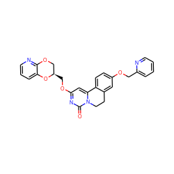 O=c1nc(OC[C@@H]2COc3ncccc3O2)cc2n1CCc1cc(OCc3ccccn3)ccc1-2 ZINC000209698397