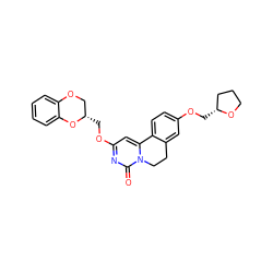 O=c1nc(OC[C@H]2COc3ccccc3O2)cc2n1CCc1cc(OC[C@@H]3CCCO3)ccc1-2 ZINC000209698258