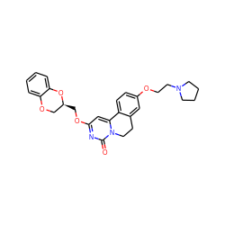 O=c1nc(OC[C@H]2COc3ccccc3O2)cc2n1CCc1cc(OCCN3CCCC3)ccc1-2 ZINC000209717280