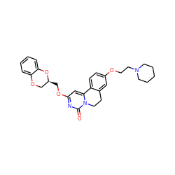 O=c1nc(OC[C@H]2COc3ccccc3O2)cc2n1CCc1cc(OCCN3CCCCC3)ccc1-2 ZINC000209717356