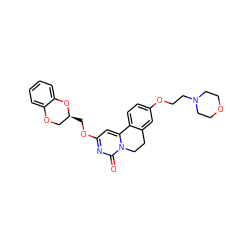 O=c1nc(OC[C@H]2COc3ccccc3O2)cc2n1CCc1cc(OCCN3CCOCC3)ccc1-2 ZINC000220196899