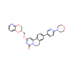 O=c1nc(OC[C@H]2COc3ncccc3O2)cc2n1CCc1cc(-c3ccc(N4CCOCC4)nc3)ccc1-2 ZINC000221368424