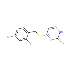 O=c1nc(SCc2ccc(Cl)cc2Cl)cc[nH]1 ZINC000013154315