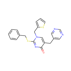 O=c1nc(SCc2ccccc2)n(Cc2cccs2)cc1Cc1cncnc1 ZINC000026569155