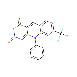 O=c1nc2n(-c3ccccc3)c3cc(C(F)(F)F)ccc3cc-2c(=O)[nH]1 ZINC000096282705