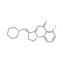 O=c1nc2n(c3cccc(Cl)c13)CC/C2=C\N1CCCCC1 ZINC000653878513