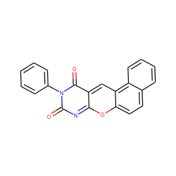 O=c1nc2oc3ccc4ccccc4c3cc-2c(=O)n1-c1ccccc1 ZINC000045357732