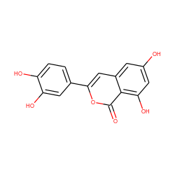 O=c1oc(-c2ccc(O)c(O)c2)cc2cc(O)cc(O)c12 ZINC000015112397