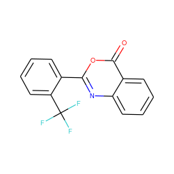 O=c1oc(-c2ccccc2C(F)(F)F)nc2ccccc12 ZINC000027745063