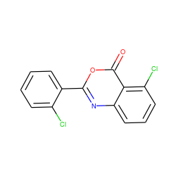 O=c1oc(-c2ccccc2Cl)nc2cccc(Cl)c12 ZINC000053298485