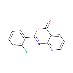 O=c1oc(-c2ccccc2F)nc2ncccc12 ZINC000000025840