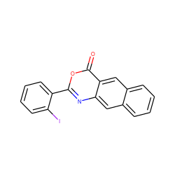 O=c1oc(-c2ccccc2I)nc2cc3ccccc3cc12 ZINC000027736982