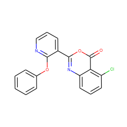 O=c1oc(-c2cccnc2Oc2ccccc2)nc2cccc(Cl)c12 ZINC000043021083