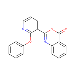 O=c1oc(-c2cccnc2Oc2ccccc2)nc2ccccc12 ZINC000043022780