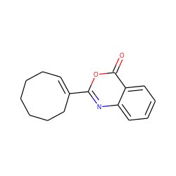 O=c1oc(C2=CCCCCCC2)nc2ccccc12 ZINC000028755902