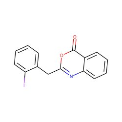 O=c1oc(Cc2ccccc2I)nc2ccccc12 ZINC000027733205