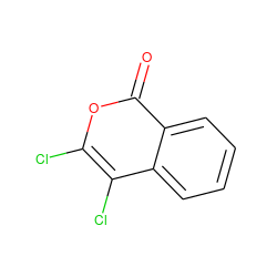 O=c1oc(Cl)c(Cl)c2ccccc12 ZINC000000388510