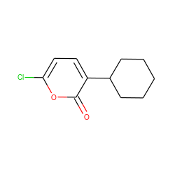 O=c1oc(Cl)ccc1C1CCCCC1 ZINC000013528635