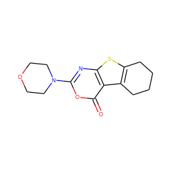 O=c1oc(N2CCOCC2)nc2sc3c(c12)CCCC3 ZINC000013678152