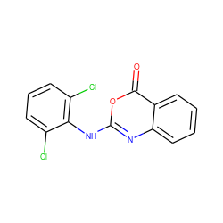 O=c1oc(Nc2c(Cl)cccc2Cl)nc2ccccc12 ZINC000013779141