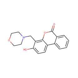 O=c1oc2c(CN3CCOCC3)c(O)ccc2c2ccccc12 ZINC000019789530